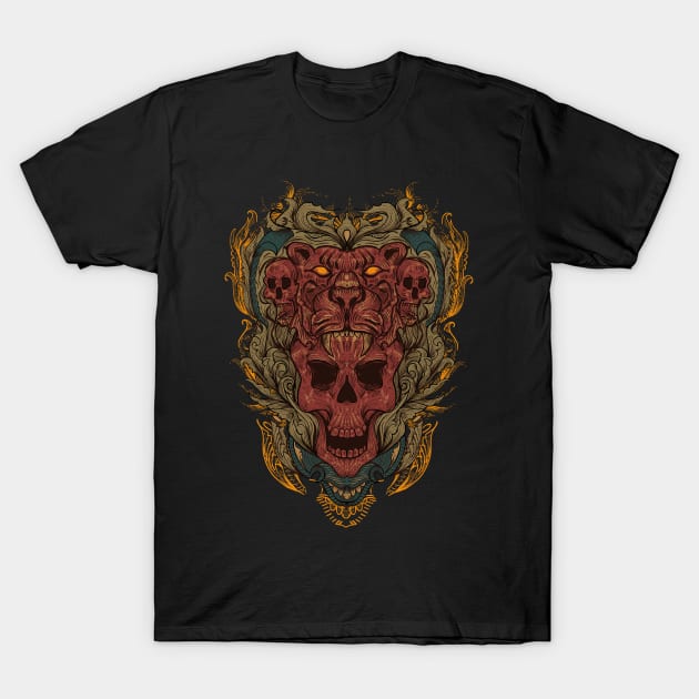 Skull T-Shirt by jhokalit